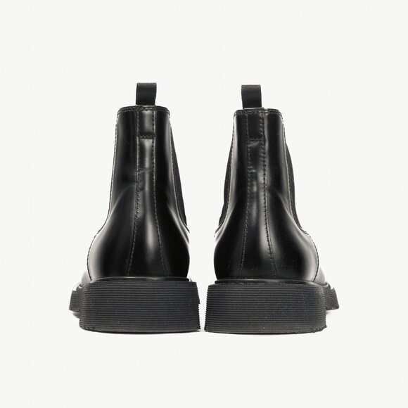Prada Black Leather Chelsea Ankle Boots - Picture 3 of 12